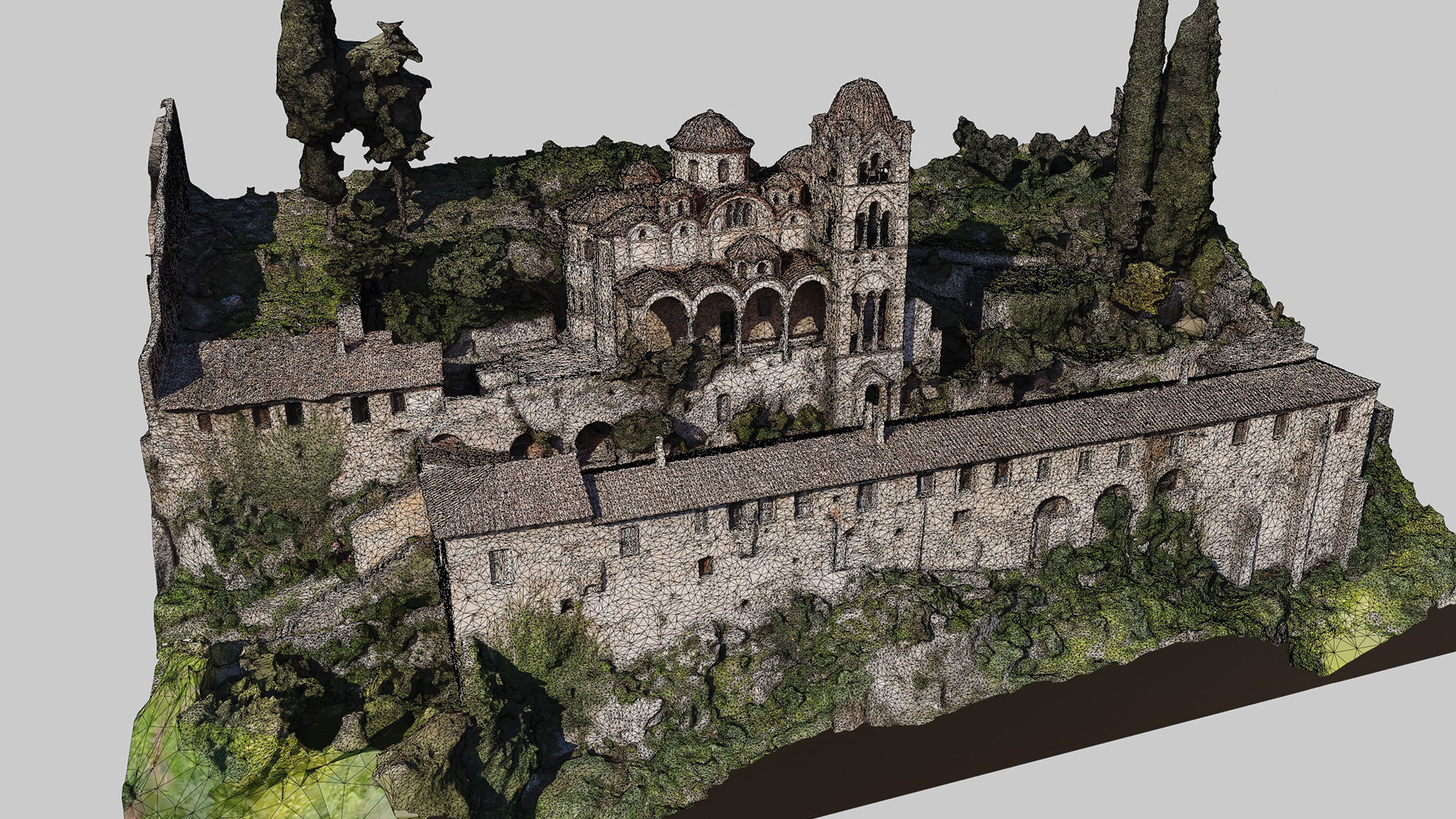 Greek-Monastery 3D model_7