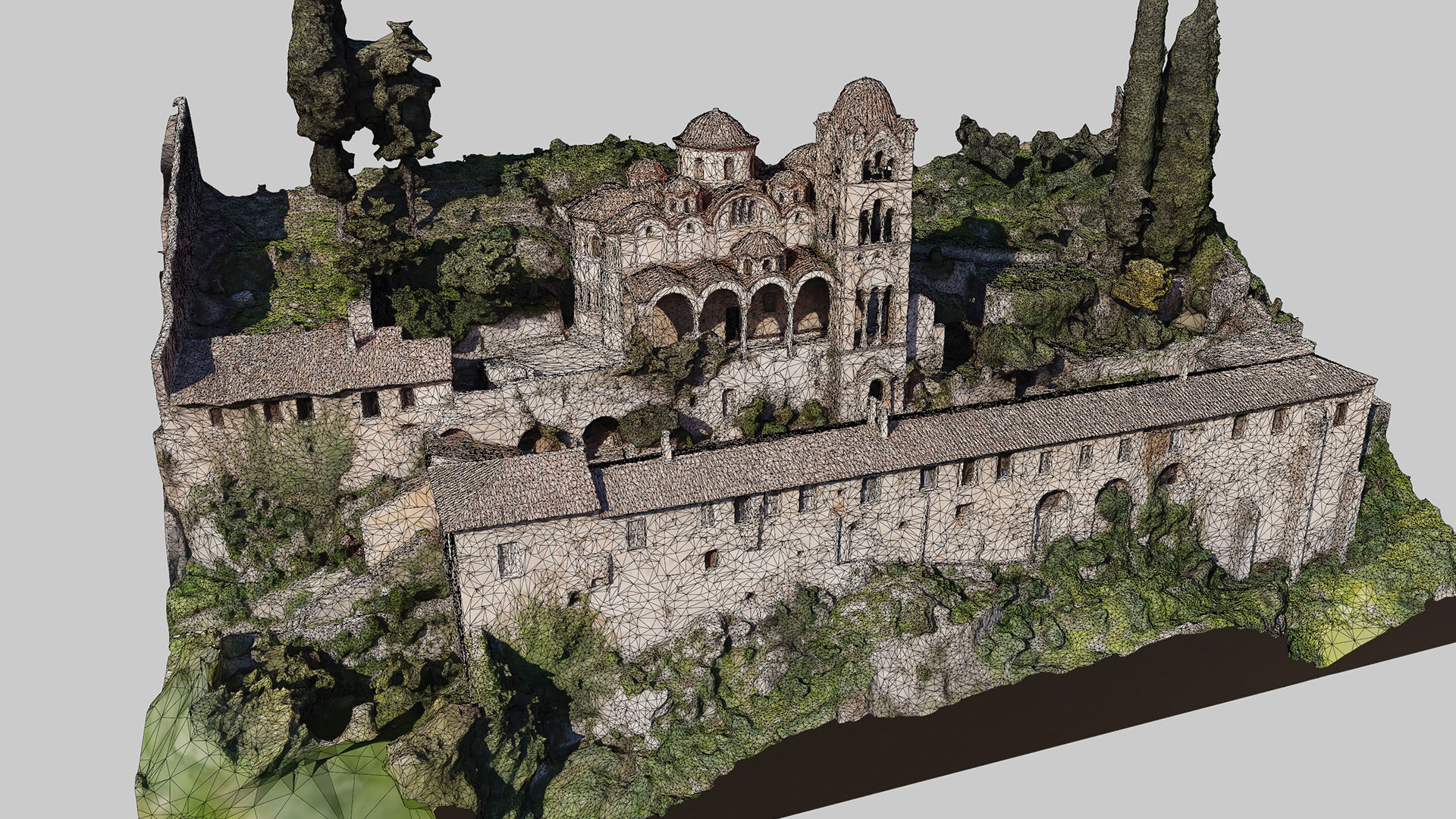 Greek-Monastery 3D model_8