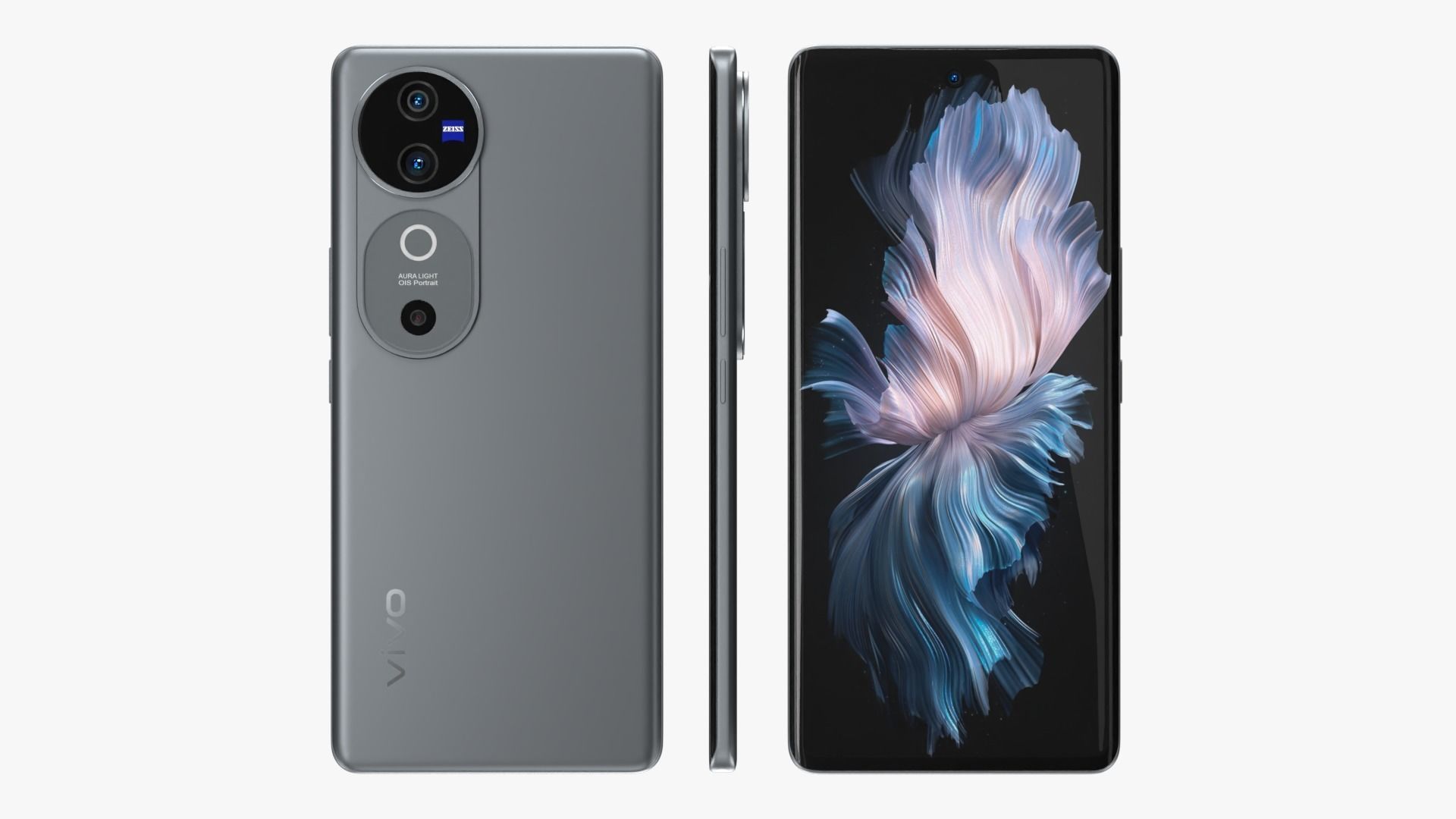 Vivo V40 Stellar Silver 3D model_2