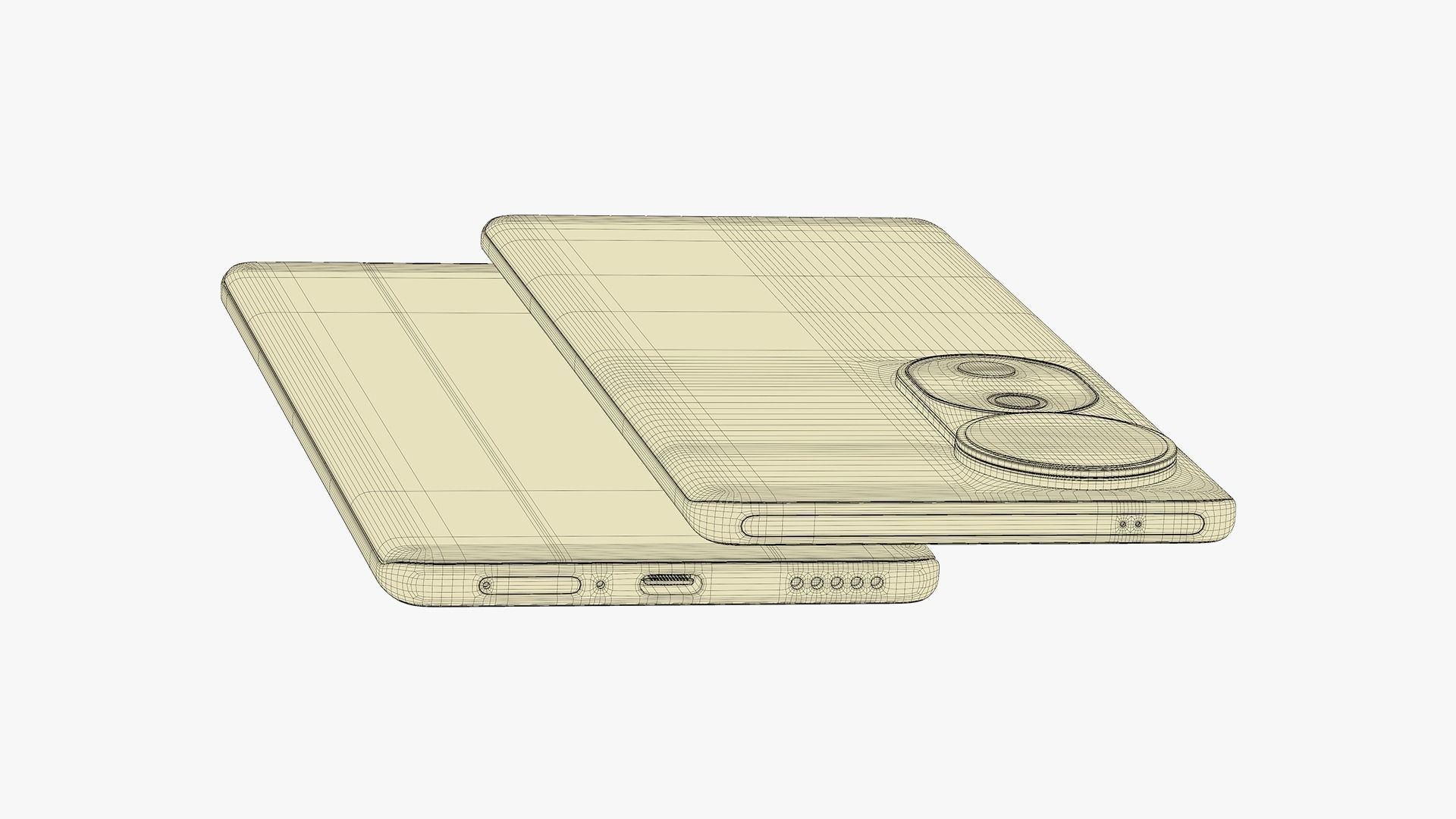 Vivo V40 Stellar Silver 3D model_18