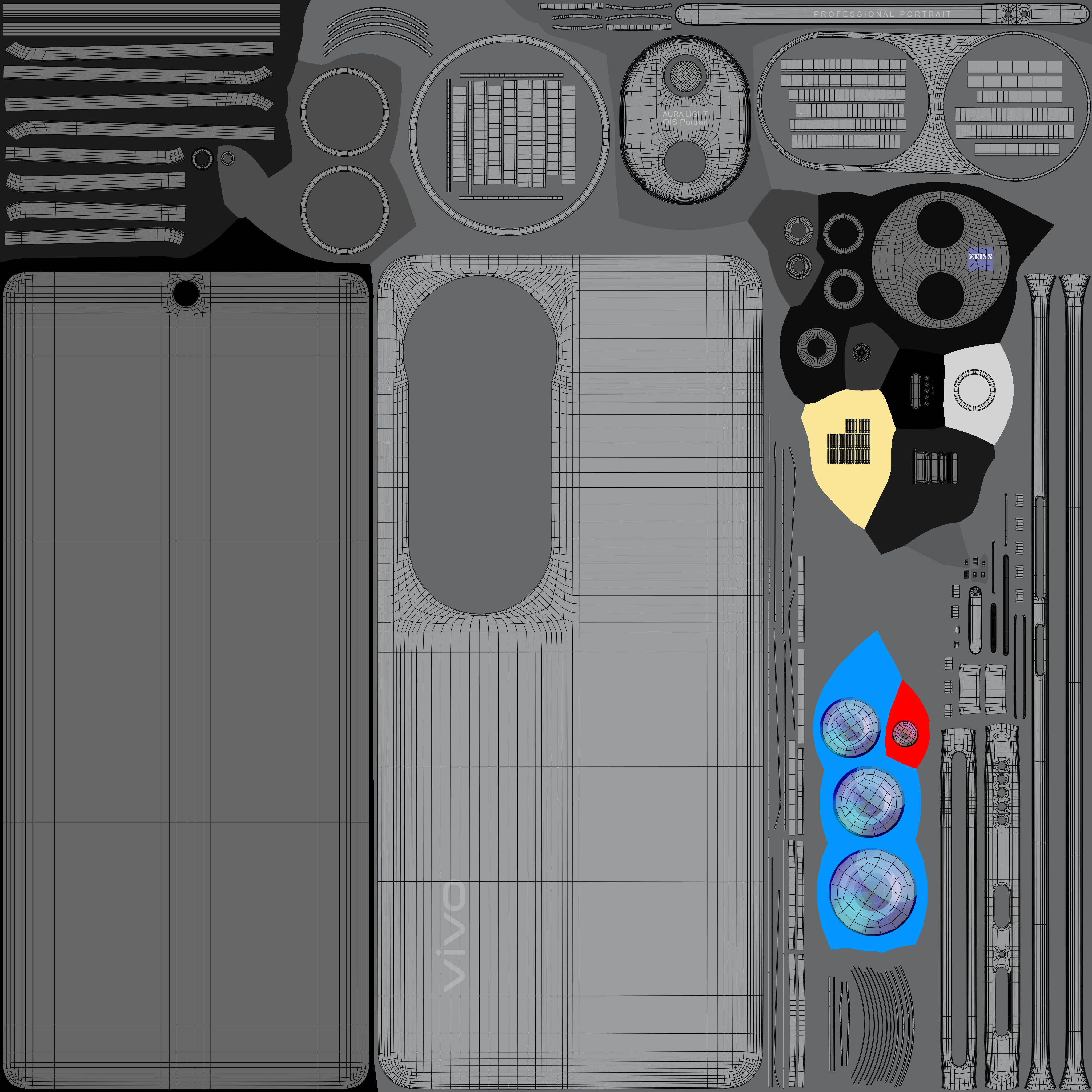 Vivo V40 Stellar Silver 3D model_10