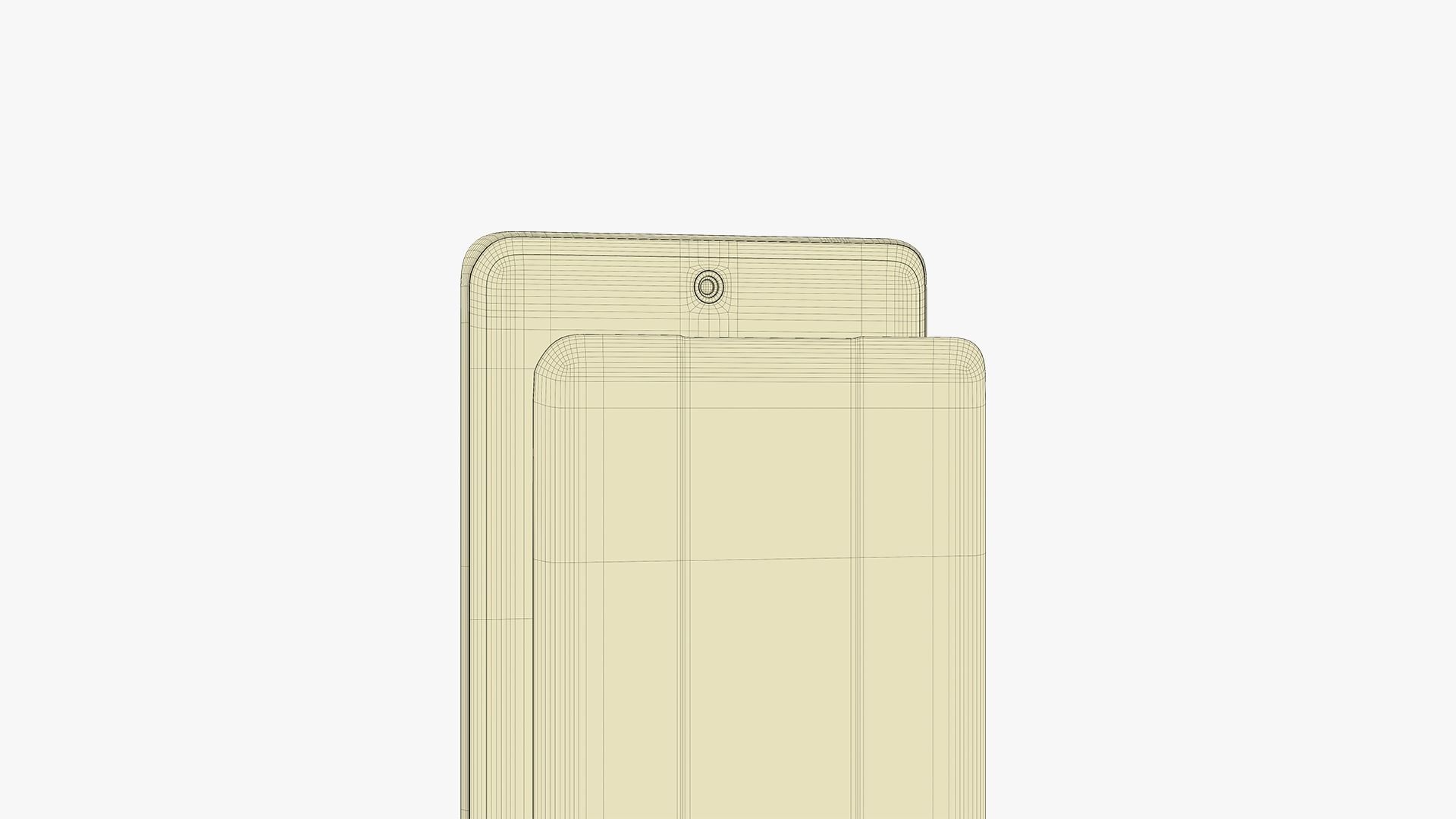 Vivo V40 Stellar Silver 3D model_15