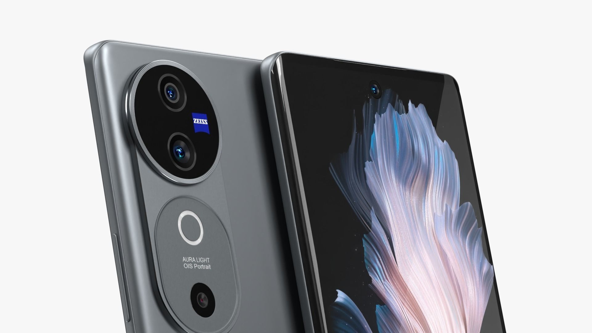 Vivo V40 Stellar Silver 3D model_3