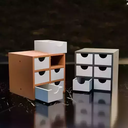 041M 6x Small Drawers 3D print model