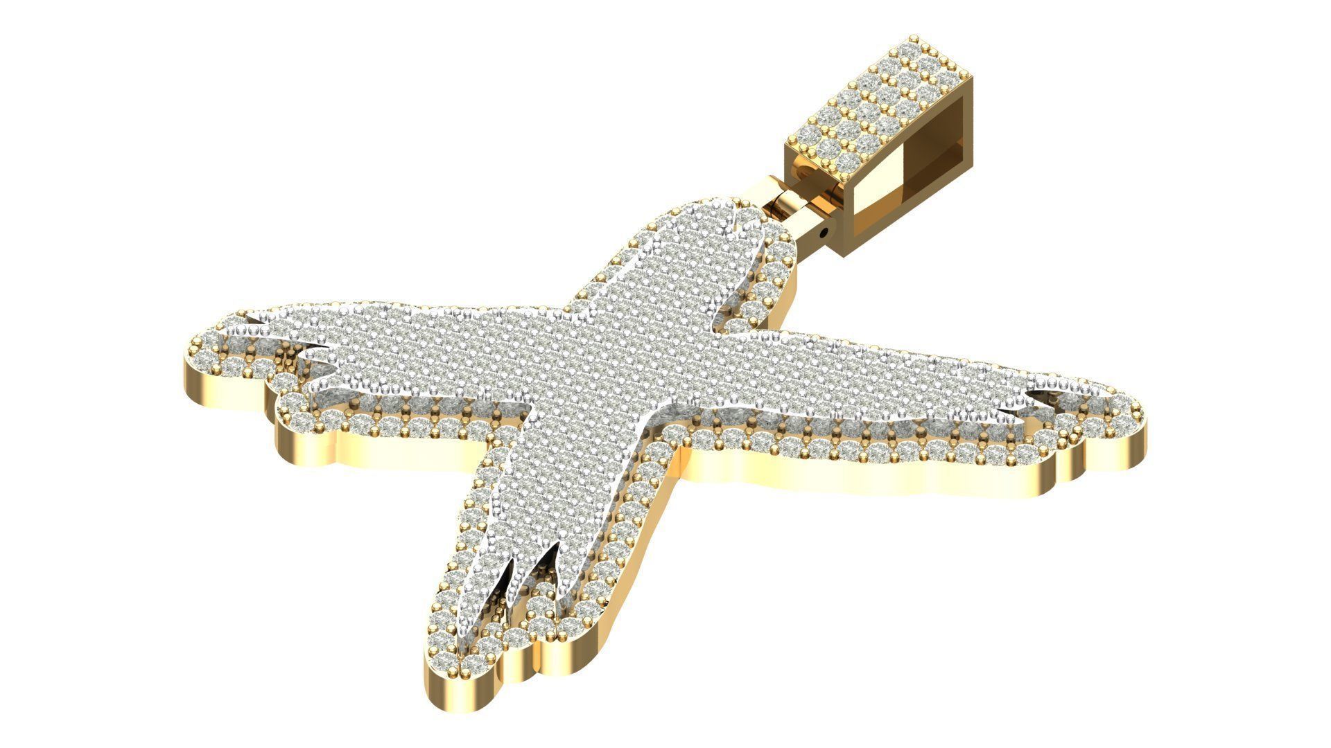 Alphabet Latter hiphop Pendent  3D print model_9