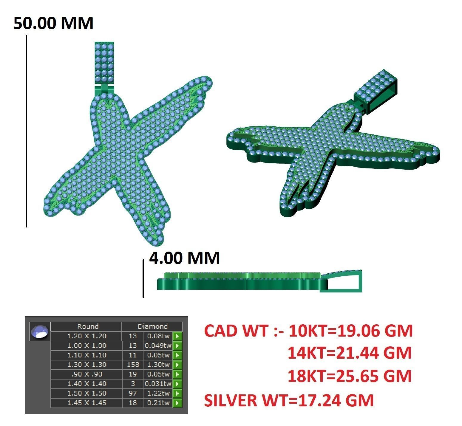 Alphabet Latter hiphop Pendent  3D print model_8