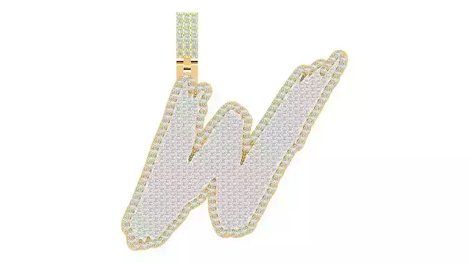 Alphabet Latter hiphop Pendent 