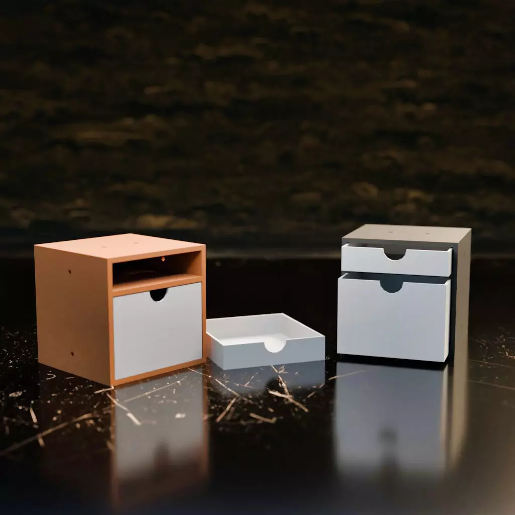 042M 2x Mixed Drawer 3D print model_0