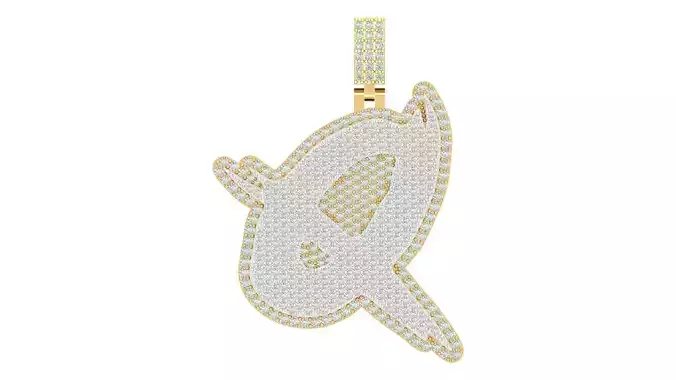 Alphabet Latter hiphop Pendent  3D print model