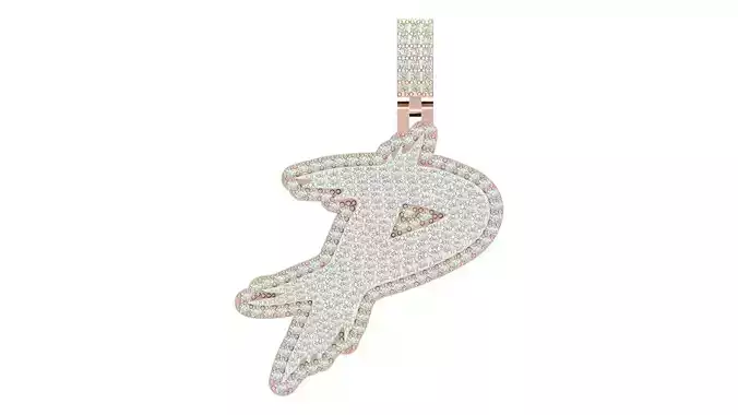 Alphabet Latter hiphop Pendent 3D print model