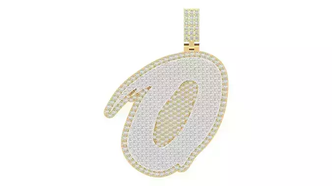Alphabet Latter hiphop Pendent 3D print model