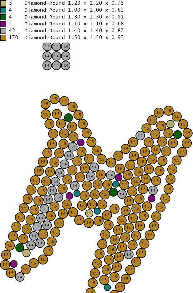 Alphabet Latter hiphop Pendent 3D print model_9