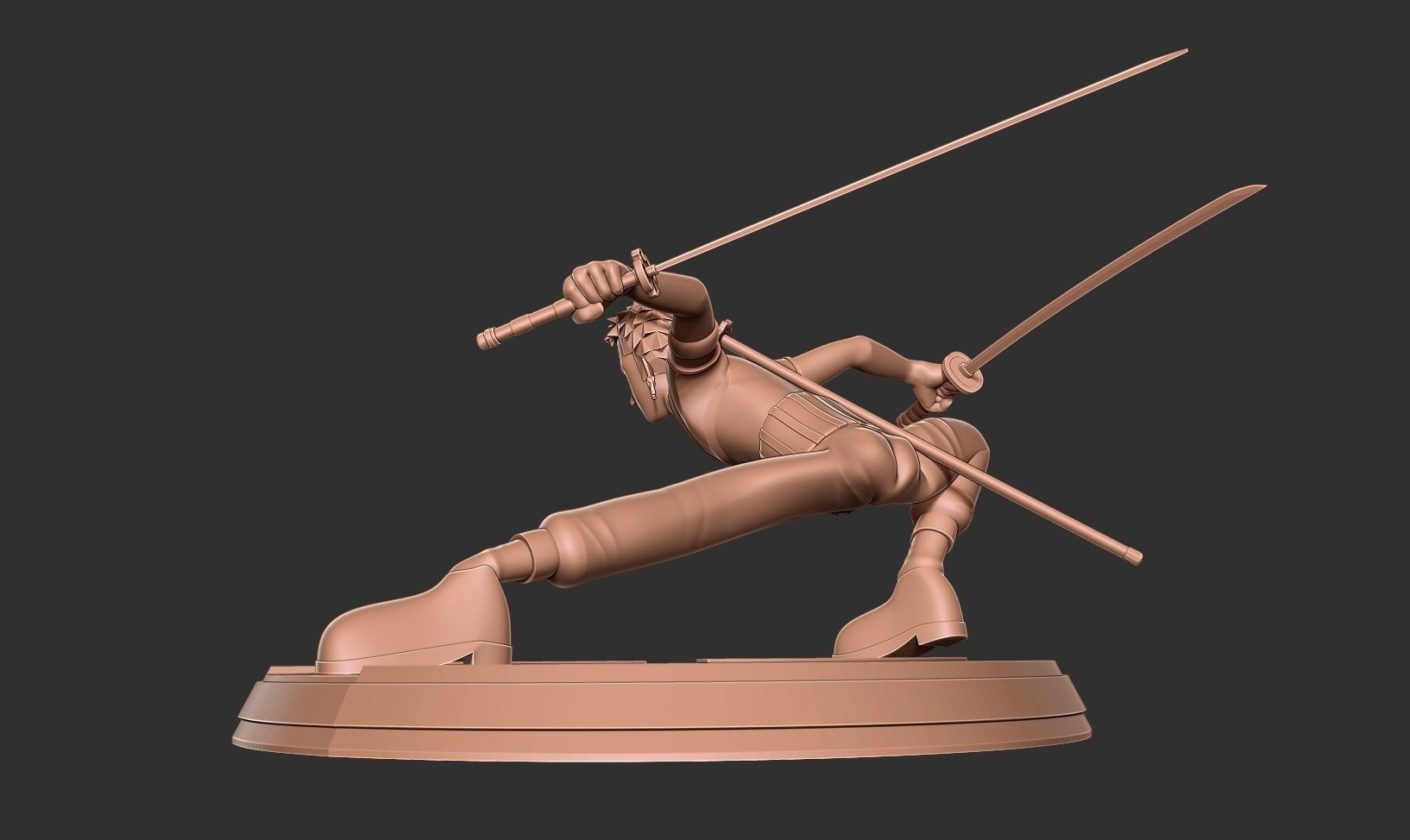 Roronoa Zoro Stylized - One Piece Fanart 3D print model_17