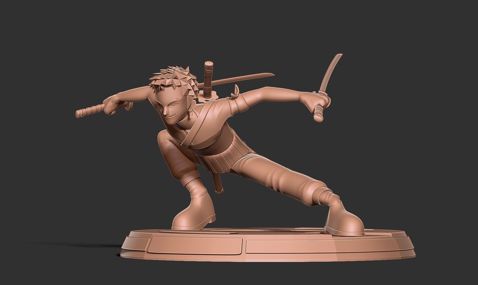 Roronoa Zoro Stylized - One Piece Fanart 3D print model_10