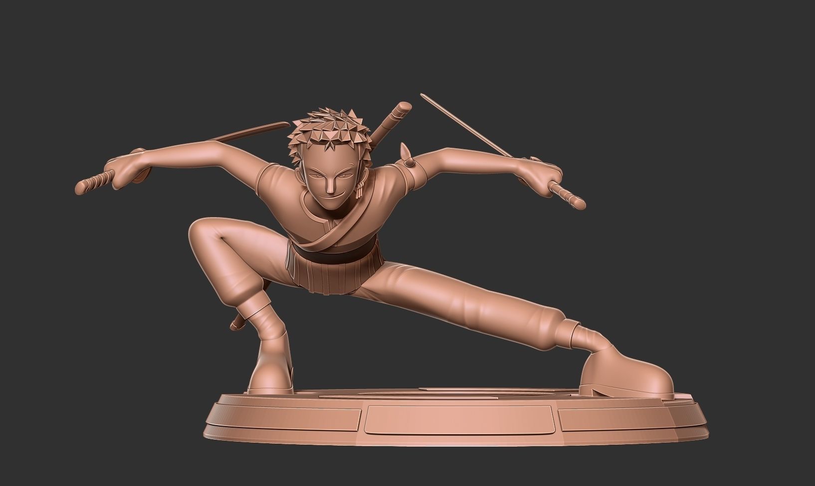 Roronoa Zoro Stylized - One Piece Fanart 3D print model_8