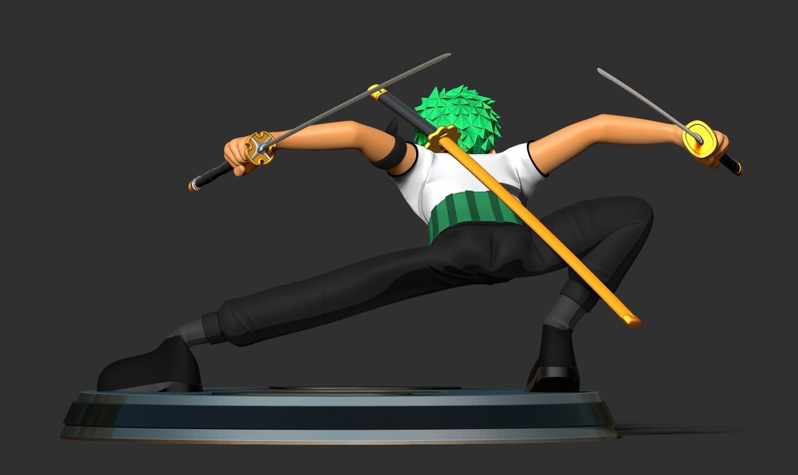 Roronoa Zoro Stylized - One Piece Fanart 3D print model_5