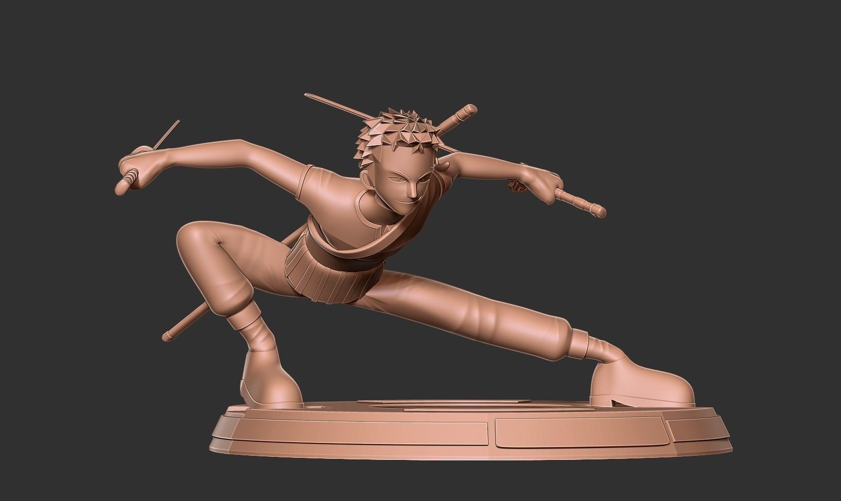 Roronoa Zoro Stylized - One Piece Fanart 3D print model_12