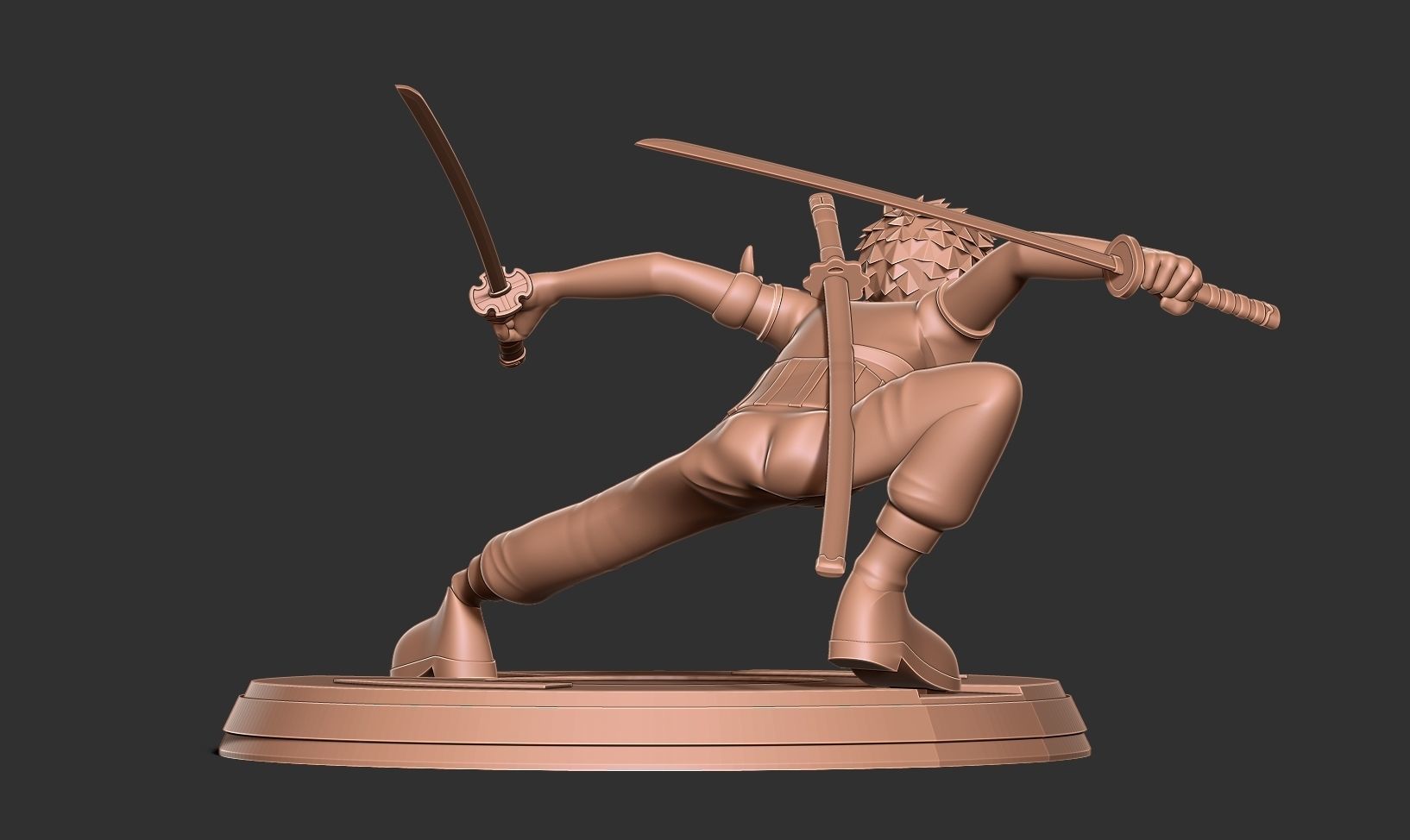 Roronoa Zoro Stylized - One Piece Fanart 3D print model_6