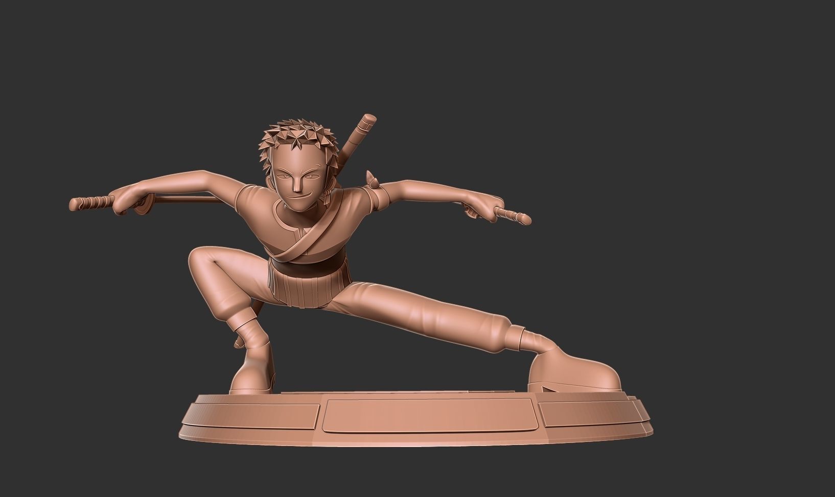 Roronoa Zoro Stylized - One Piece Fanart 3D print model_14