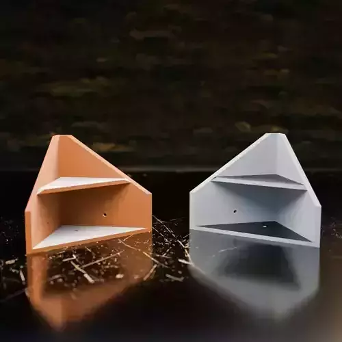046MT Triangular 2x Shelves 3D print model