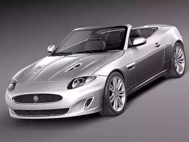 Jaguar XKR 2012 convertible 3D Model