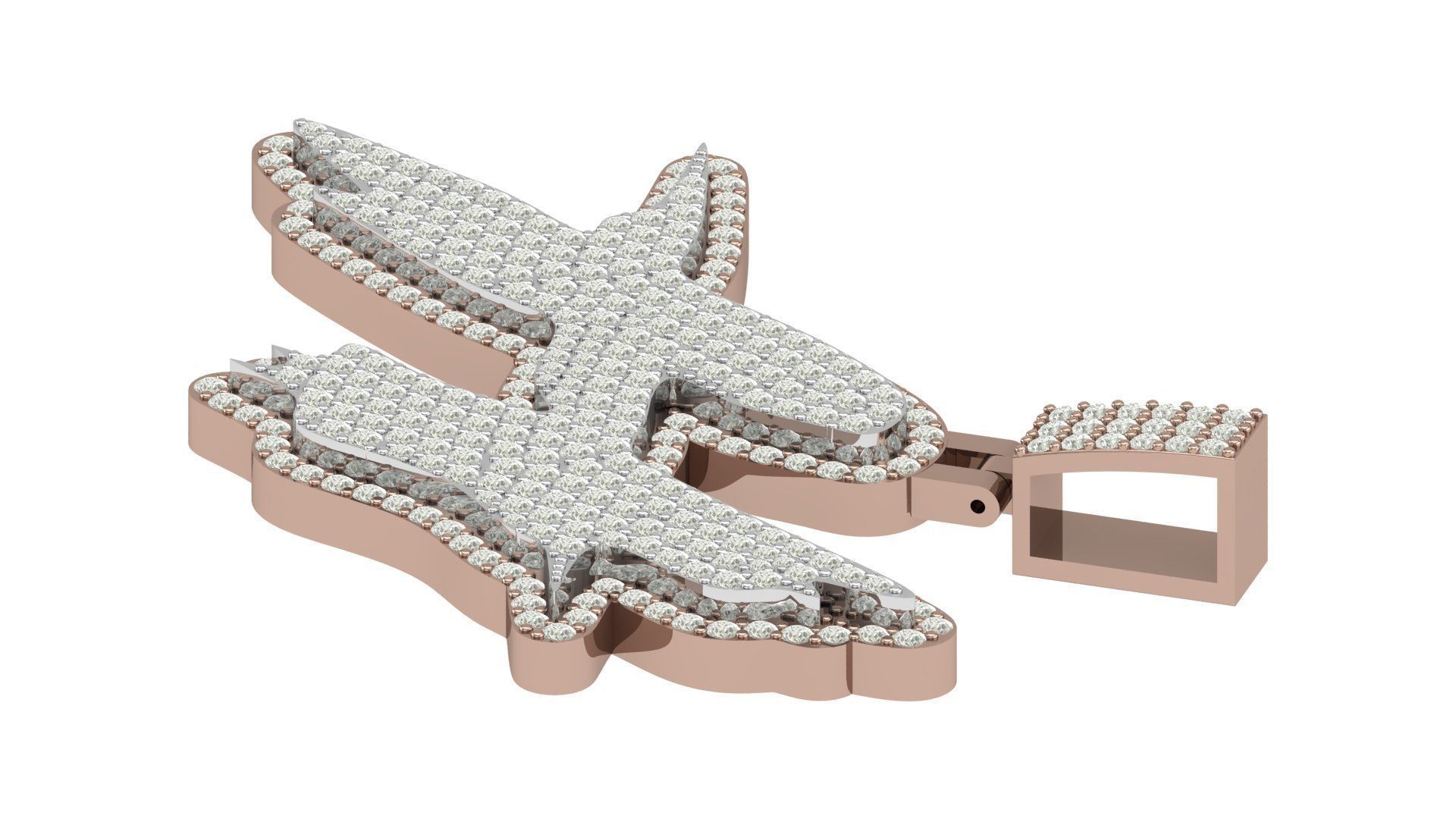 Alphabet Latter hiphop Pendent 3D print model_3