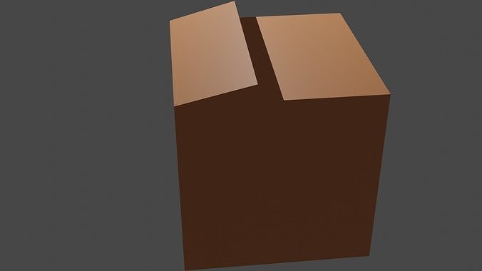 3D model box 3D print model