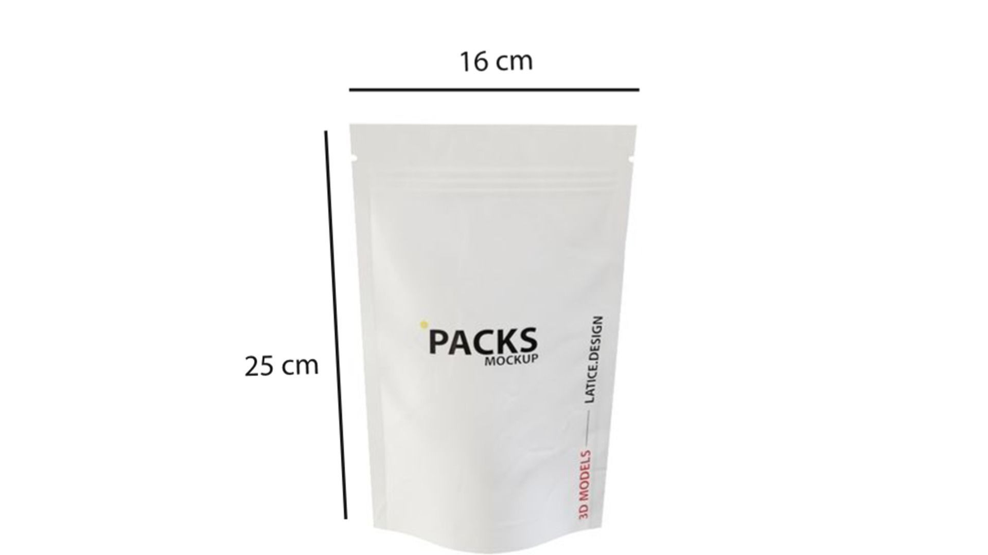 Standing Pouch Mockup 3D model_1