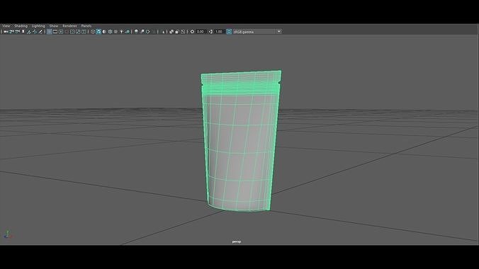 Standing Pouch Mockup 3D model 4