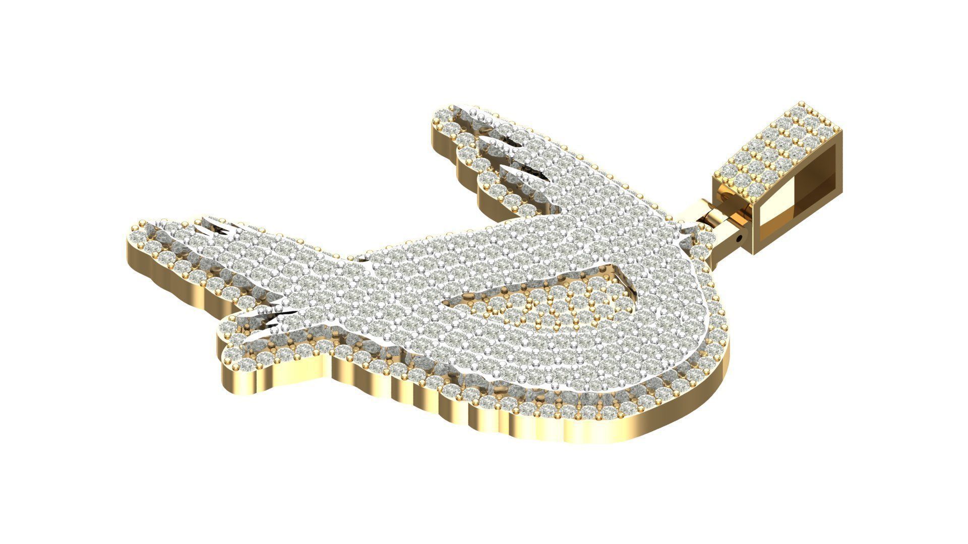 Alphabet Latter hiphop Pendent  3D print model_8