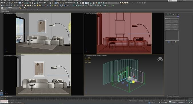 interior Minimal scene 36 3D model 3