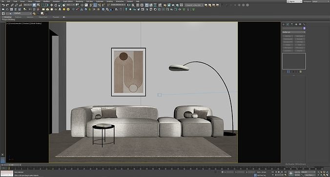 interior Minimal scene 36 3D model 4