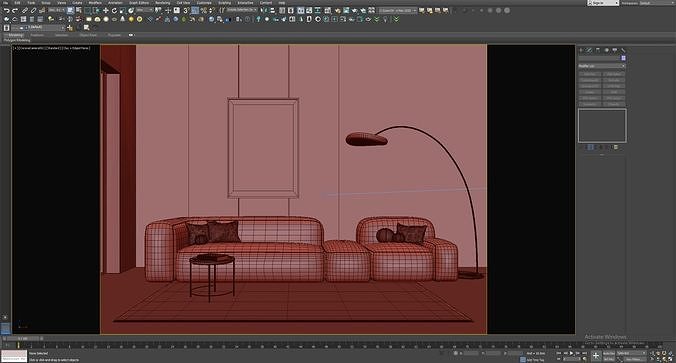 interior Minimal scene 36 3D model 5