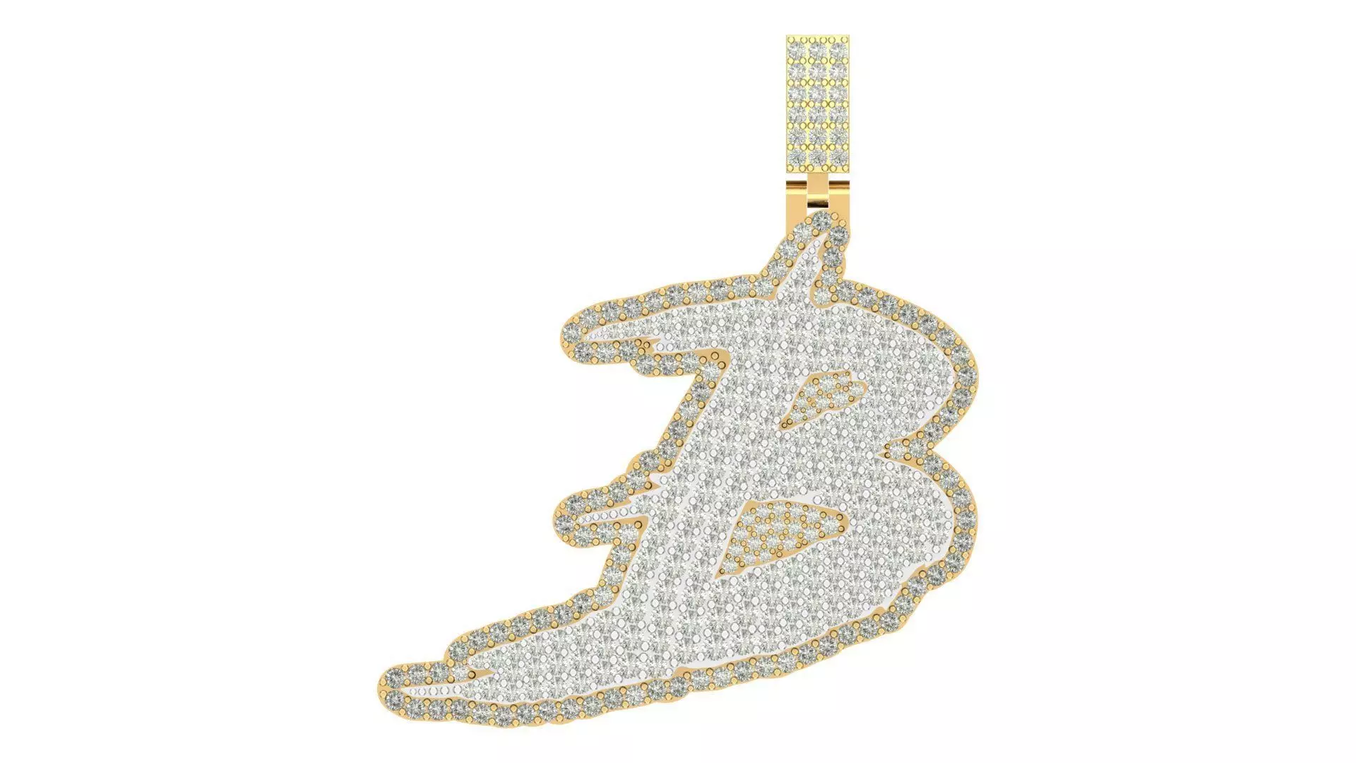Alphabet Latter hiphop Pendent 3D print model