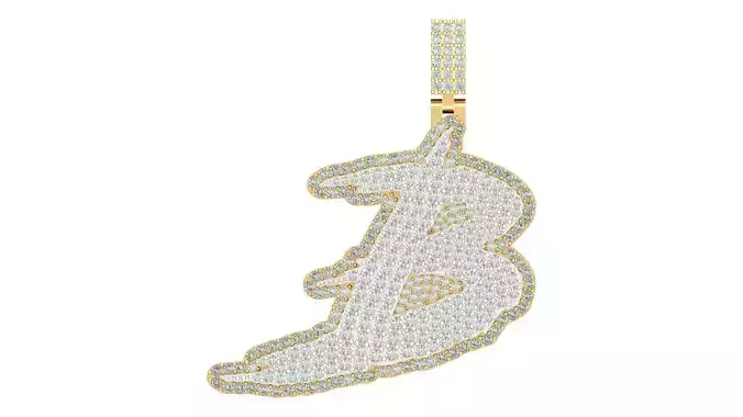 Alphabet Latter hiphop Pendent 3D print model