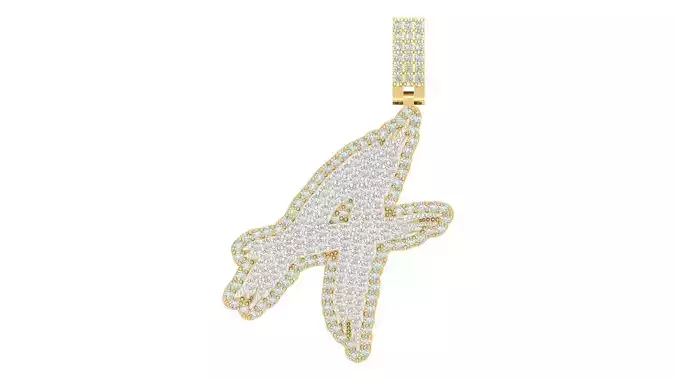 Alphabet Latter hiphop Pendent 3D print model
