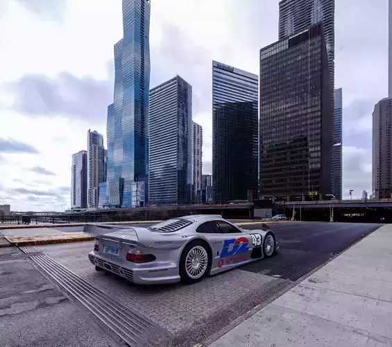 Mercedes CLK GTR 3D Model