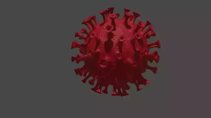 corona virus 3D model 