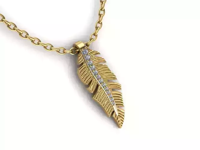 Feather pendant