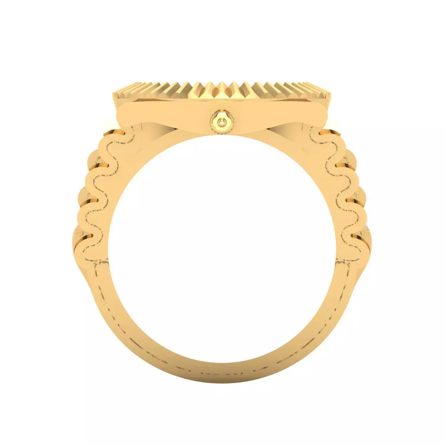 C Letter Glossy ring 3D model Free 3D print model
