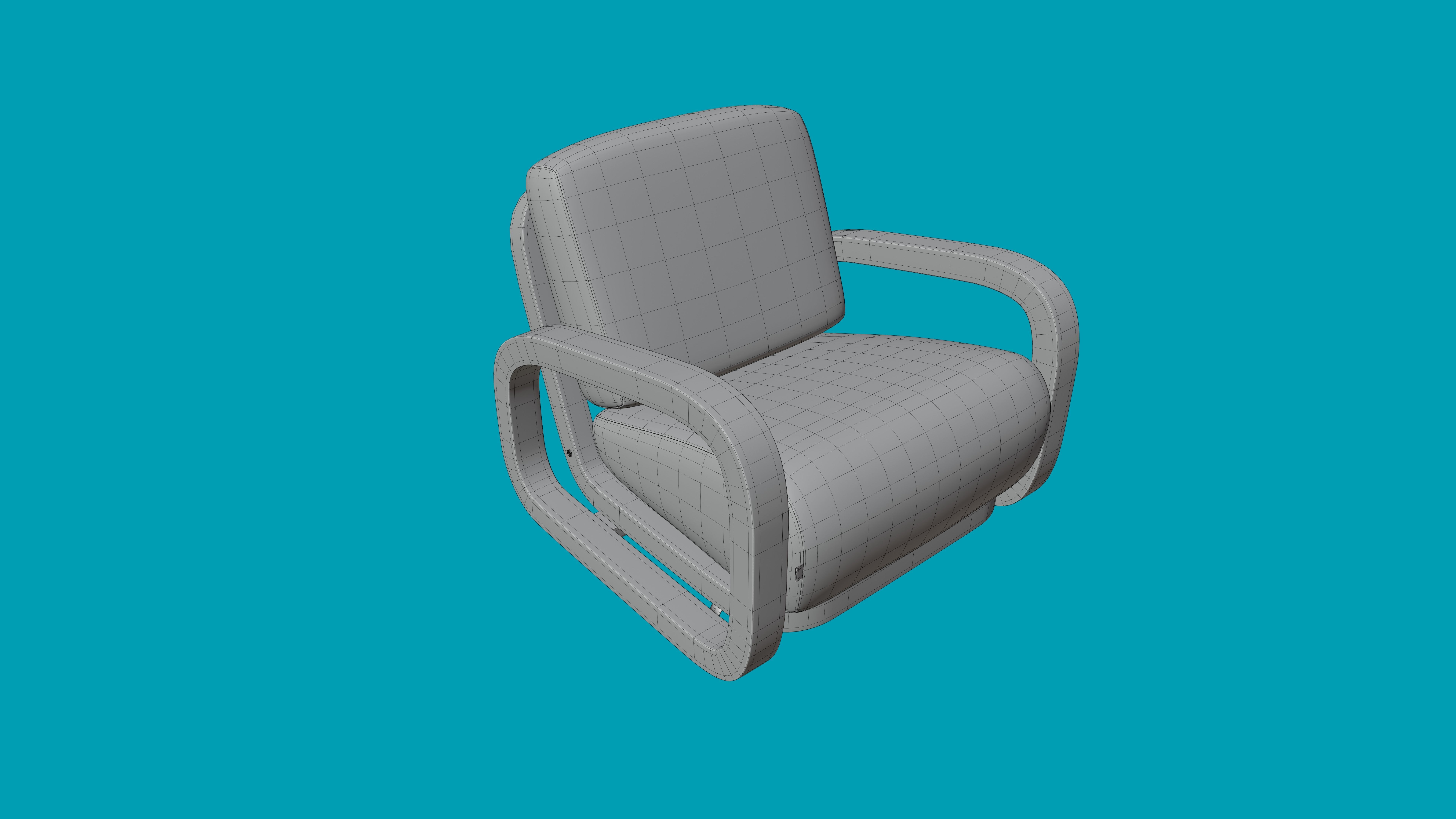 Luxurious Chair 3D model_5