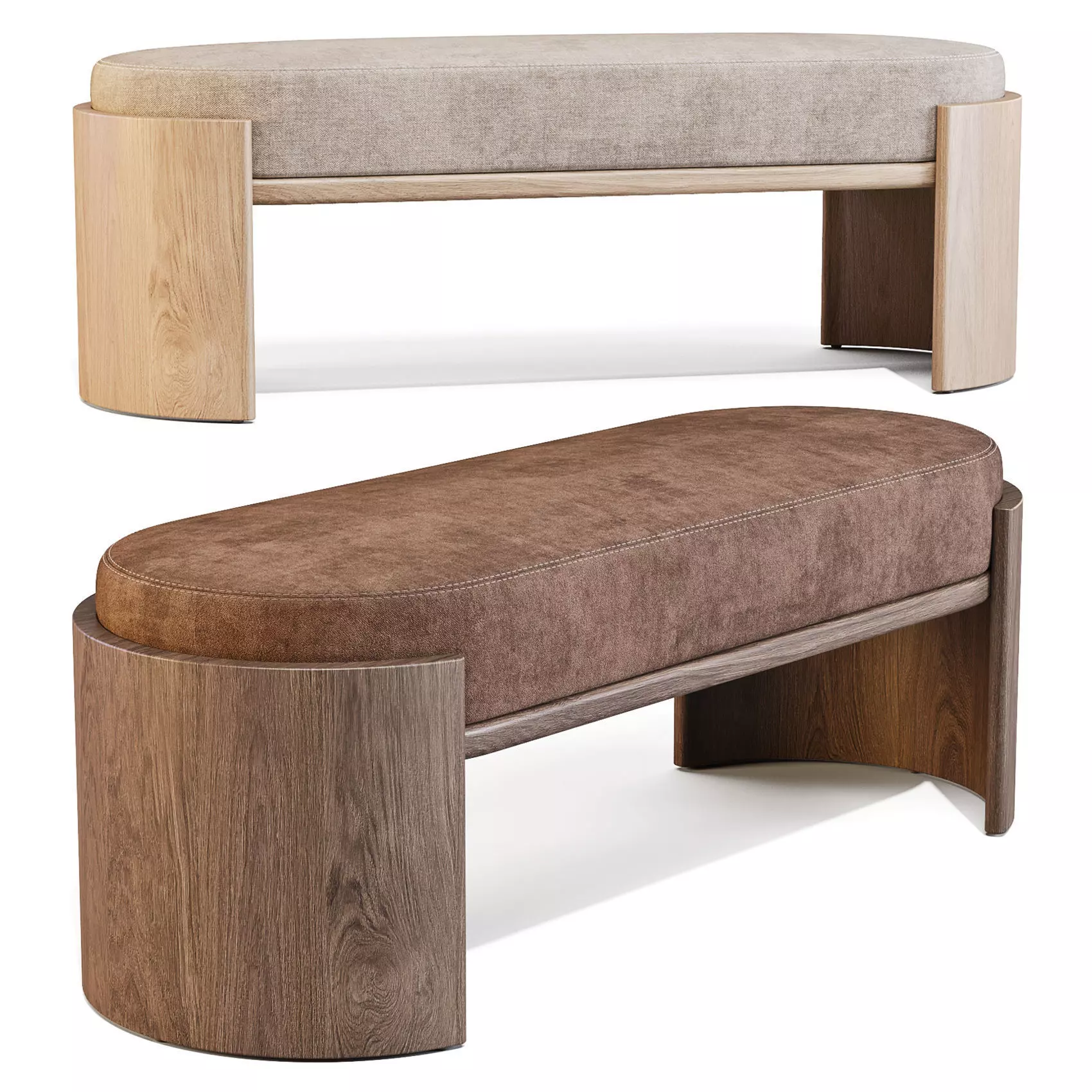 Parla Hug - Bench 3D model_0