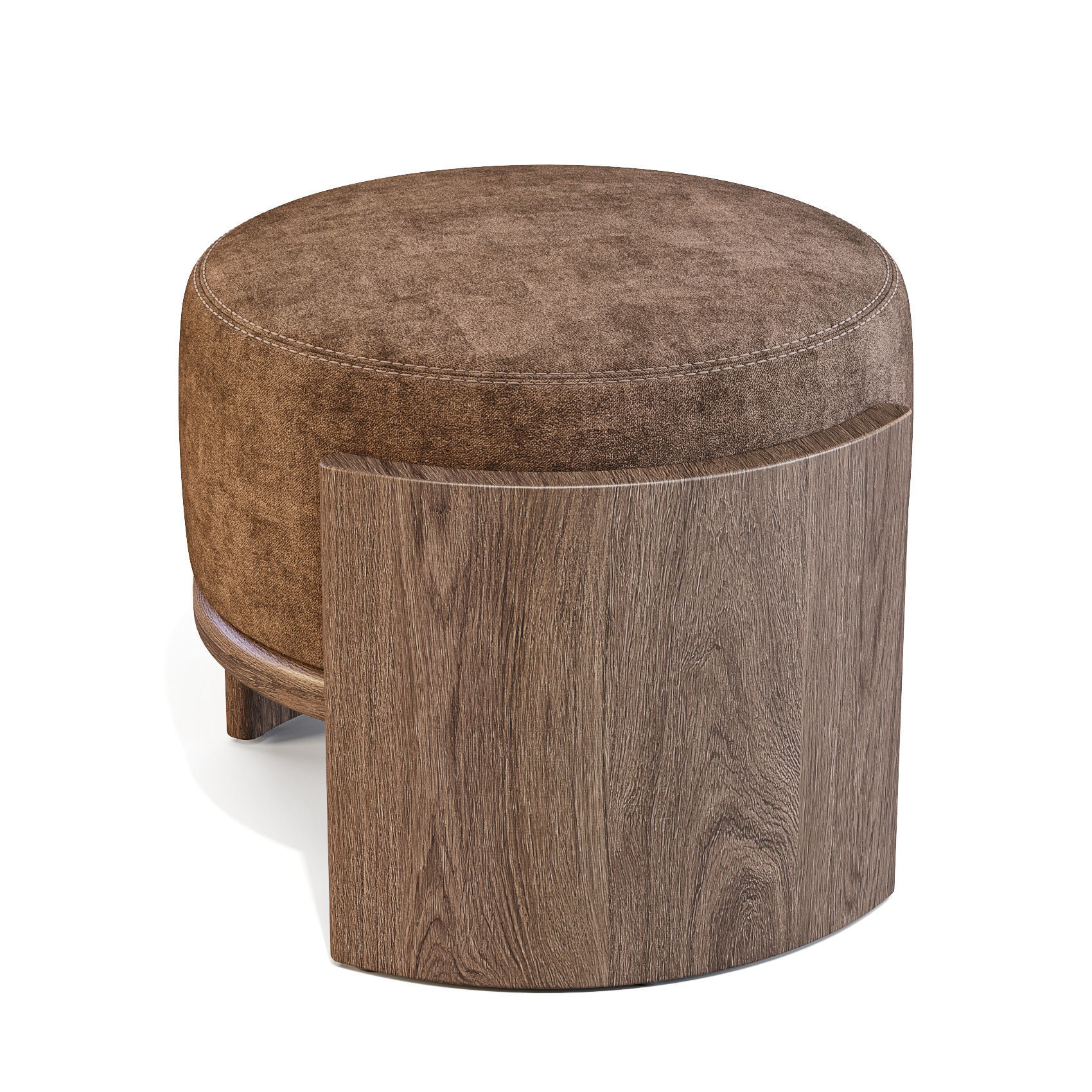 Parla Hug - Pouf and Stool 3D model_2