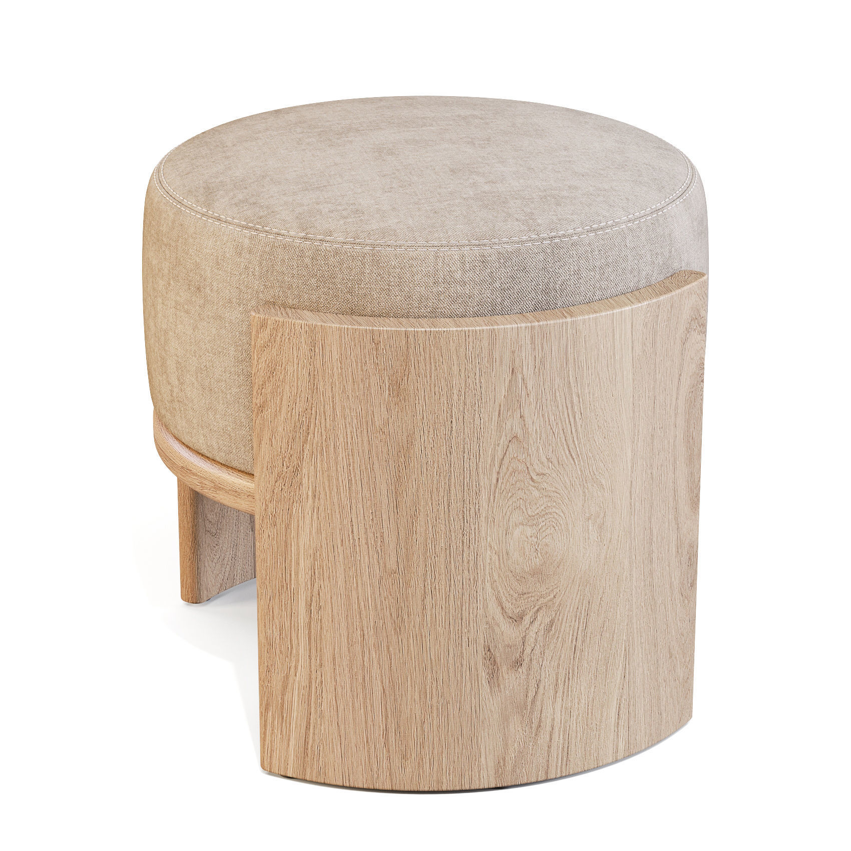 Parla Hug - Pouf and Stool 3D model_4