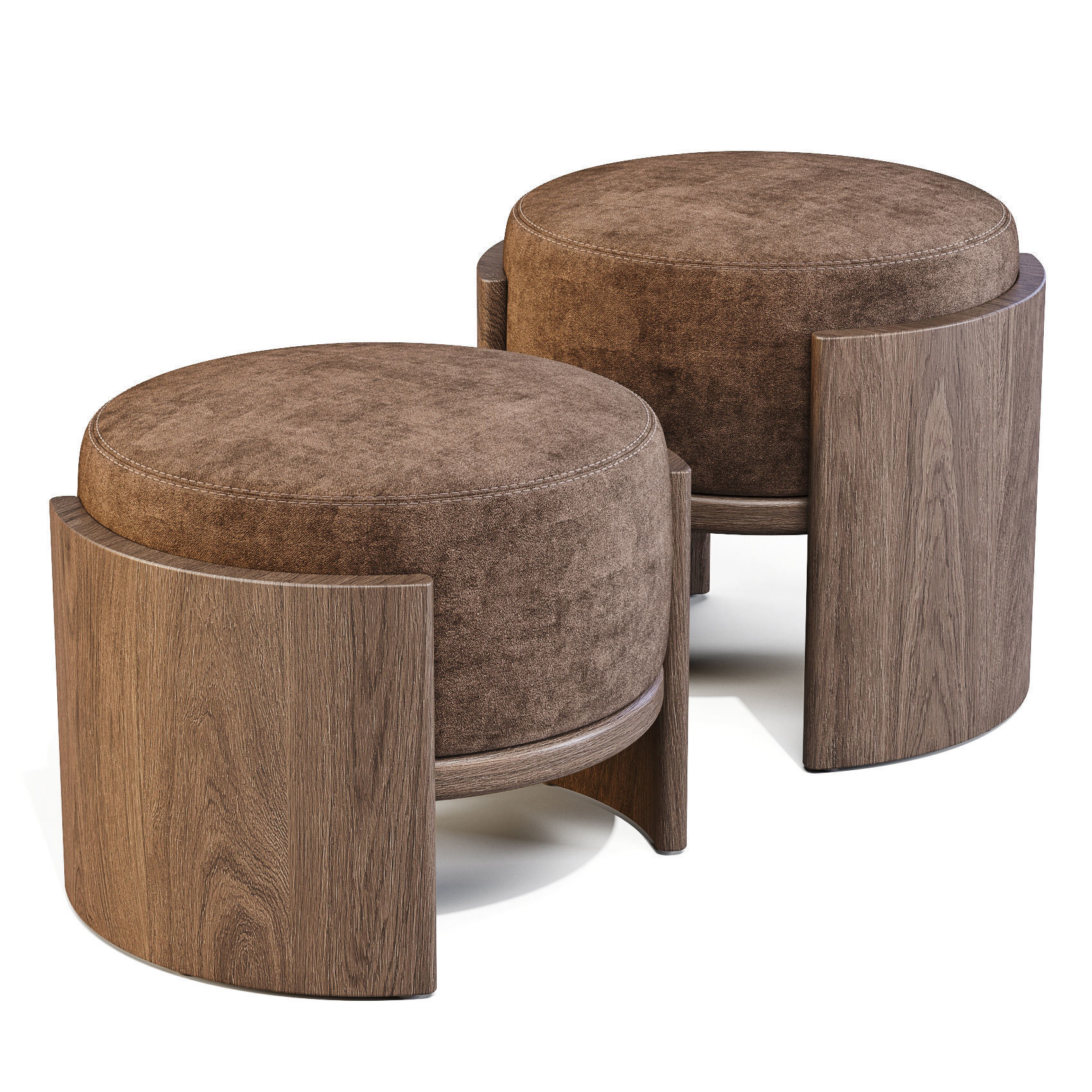 Parla Hug - Pouf and Stool 3D model_5