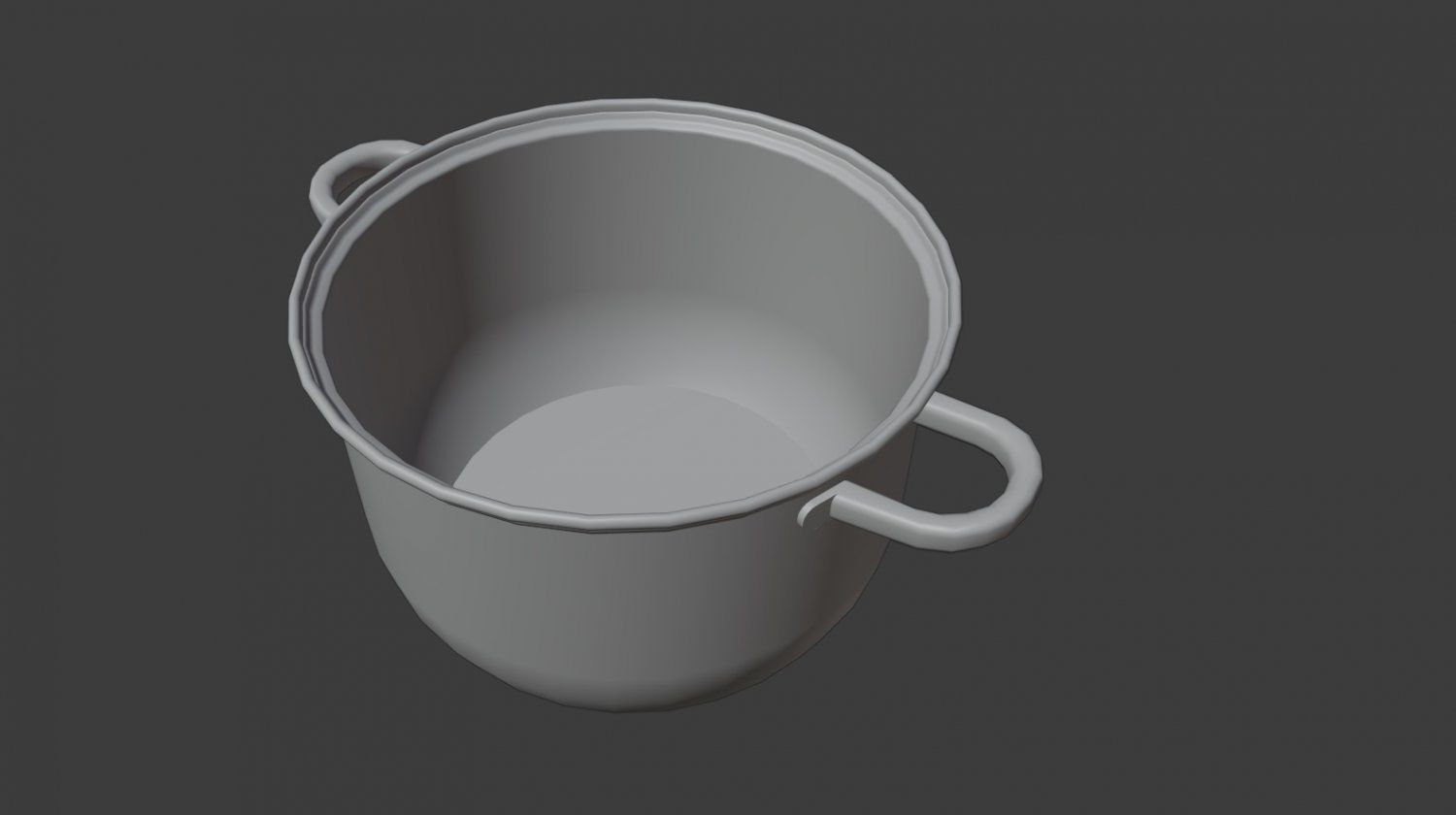 Old kitchen appliances for cooking pack Low-poly 3D model_16