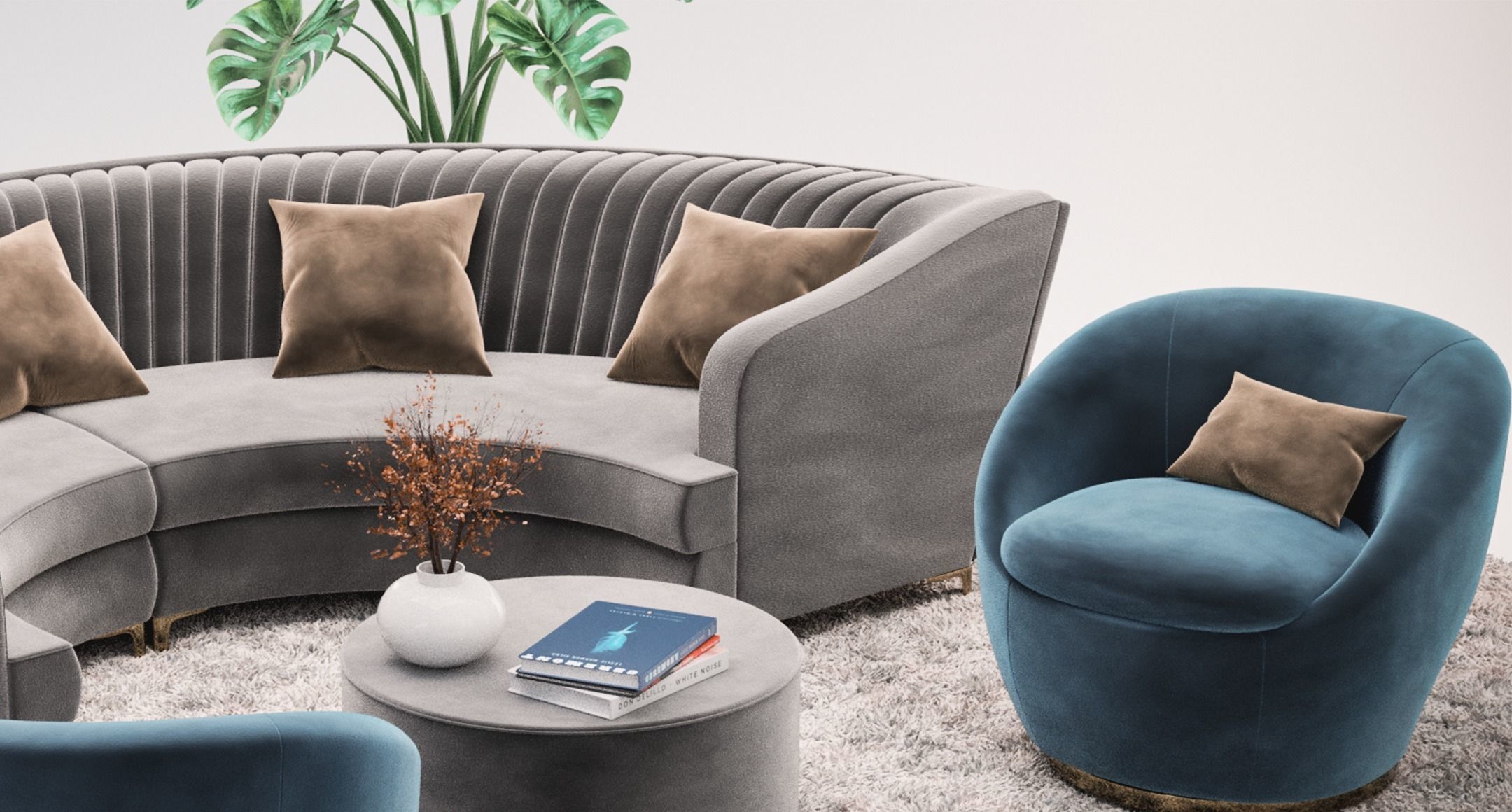 Sofa set 1 Free 3D model_4