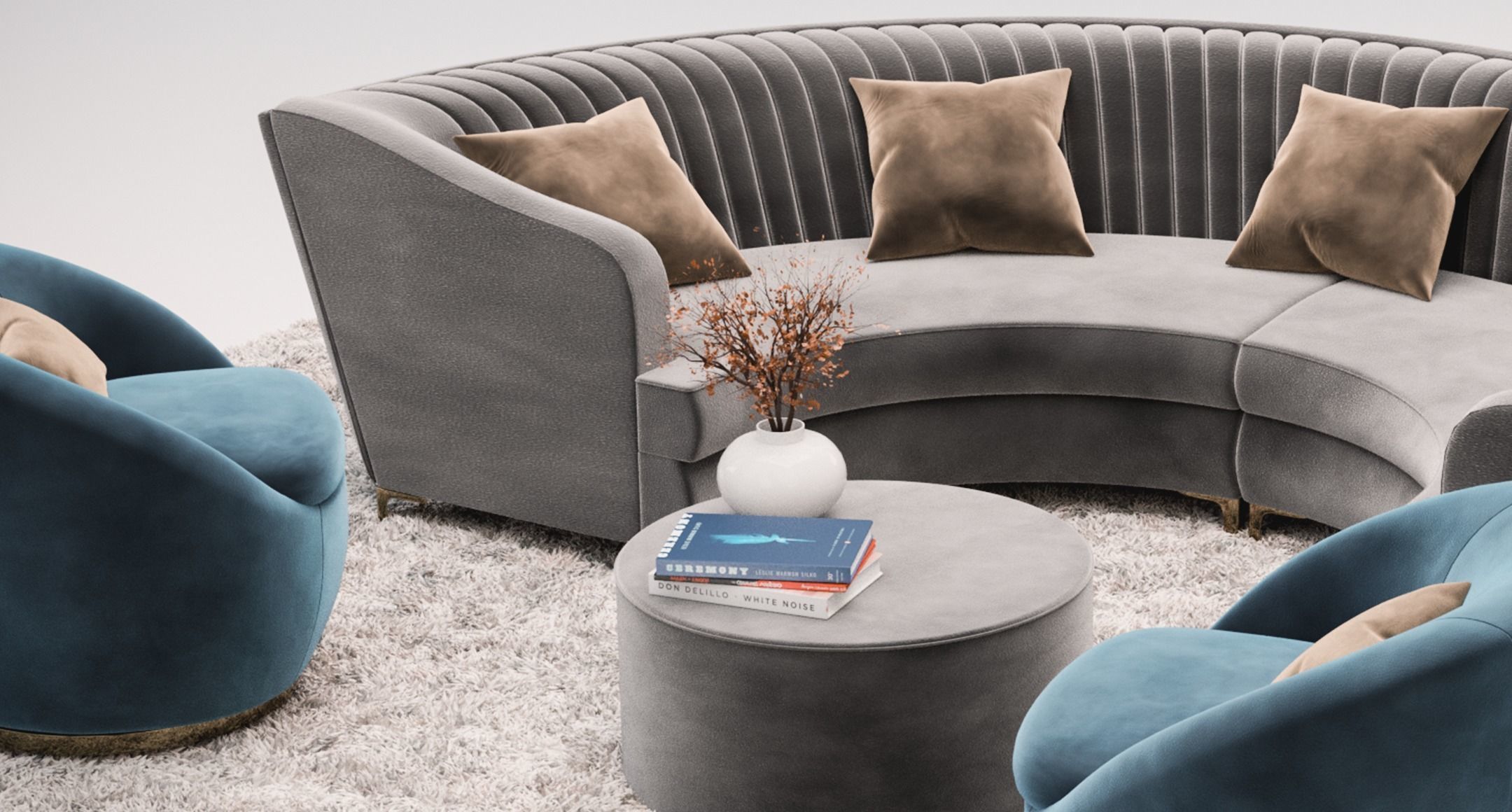 Sofa set 1 Free 3D model_3