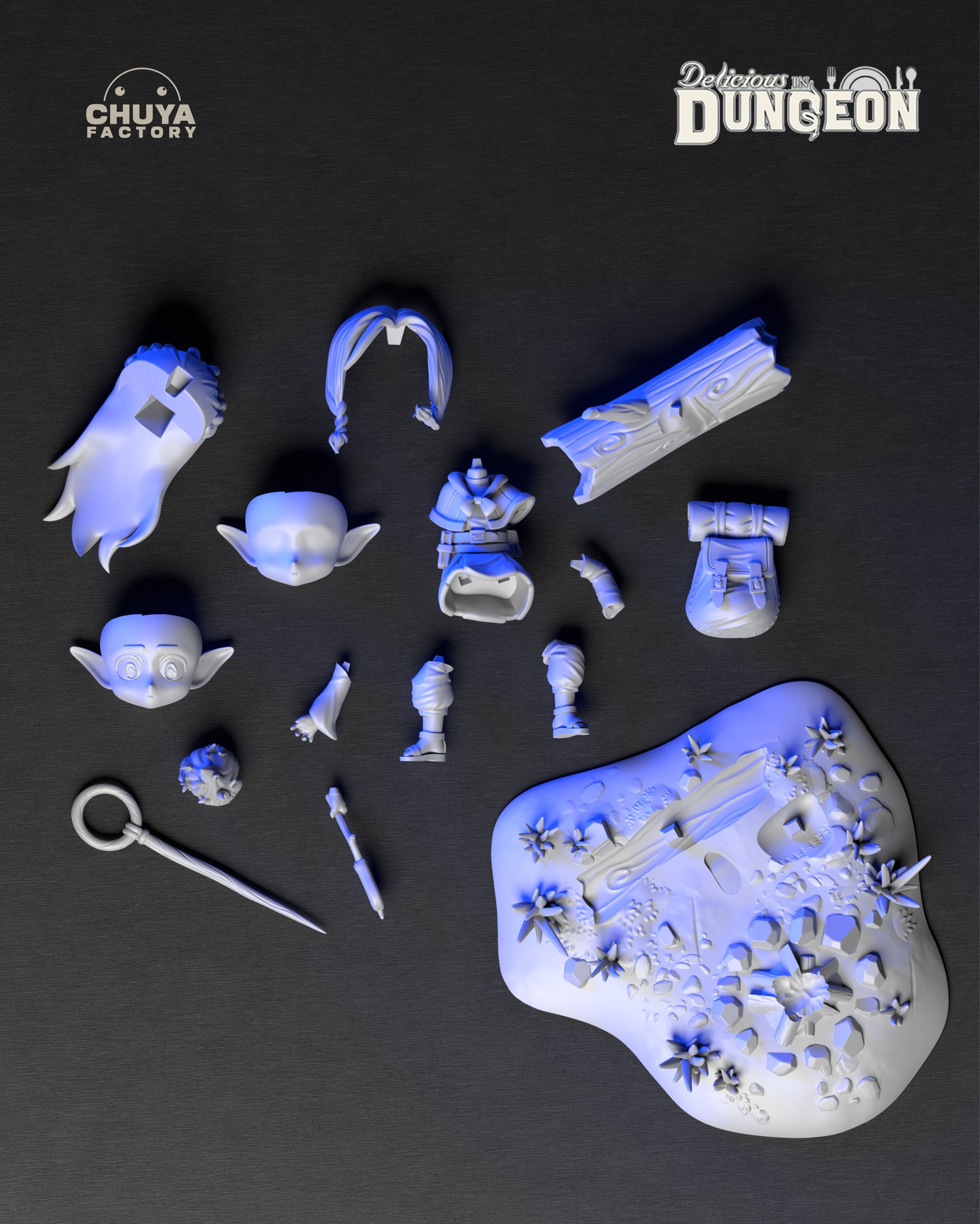 Marcille 3D print model_4