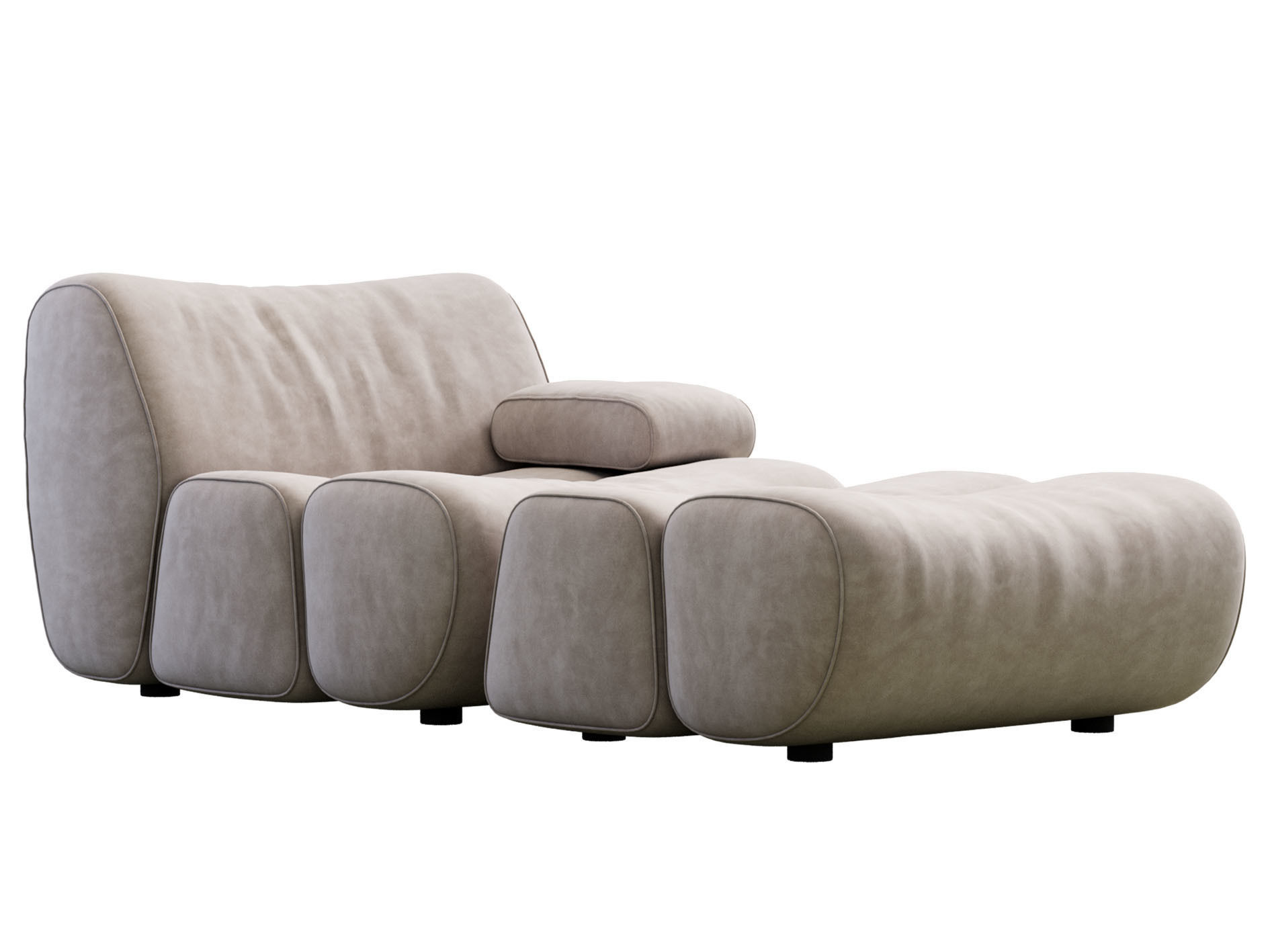 Ernest Armchair By Poliform 3D model_3